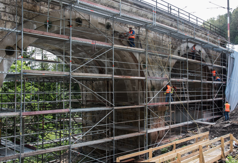 Sanierung Kartnerkogelviadukt Semmering - Vasútépítés