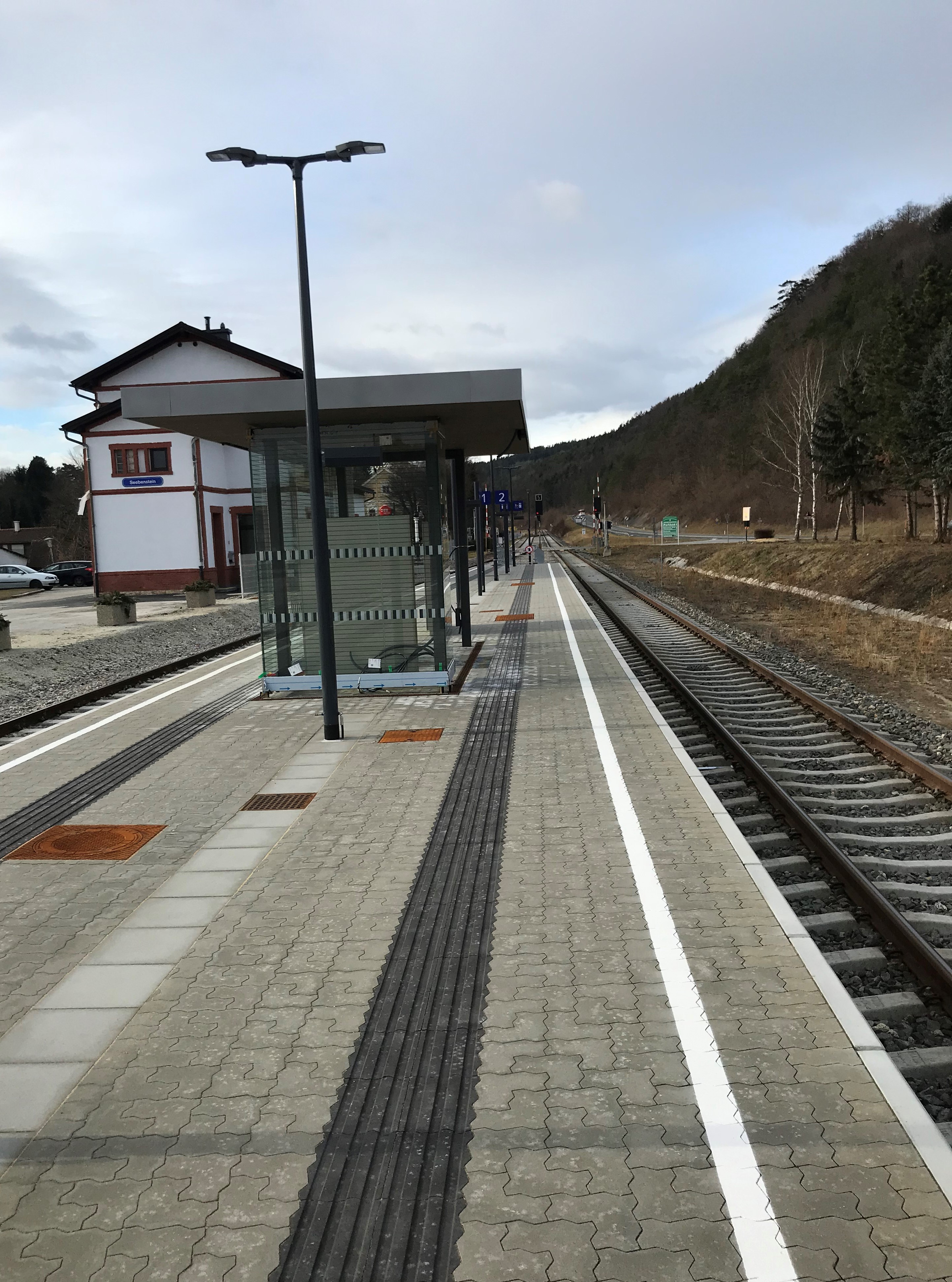 Umbau Bahnhof Seebenstein - Mélyépítés