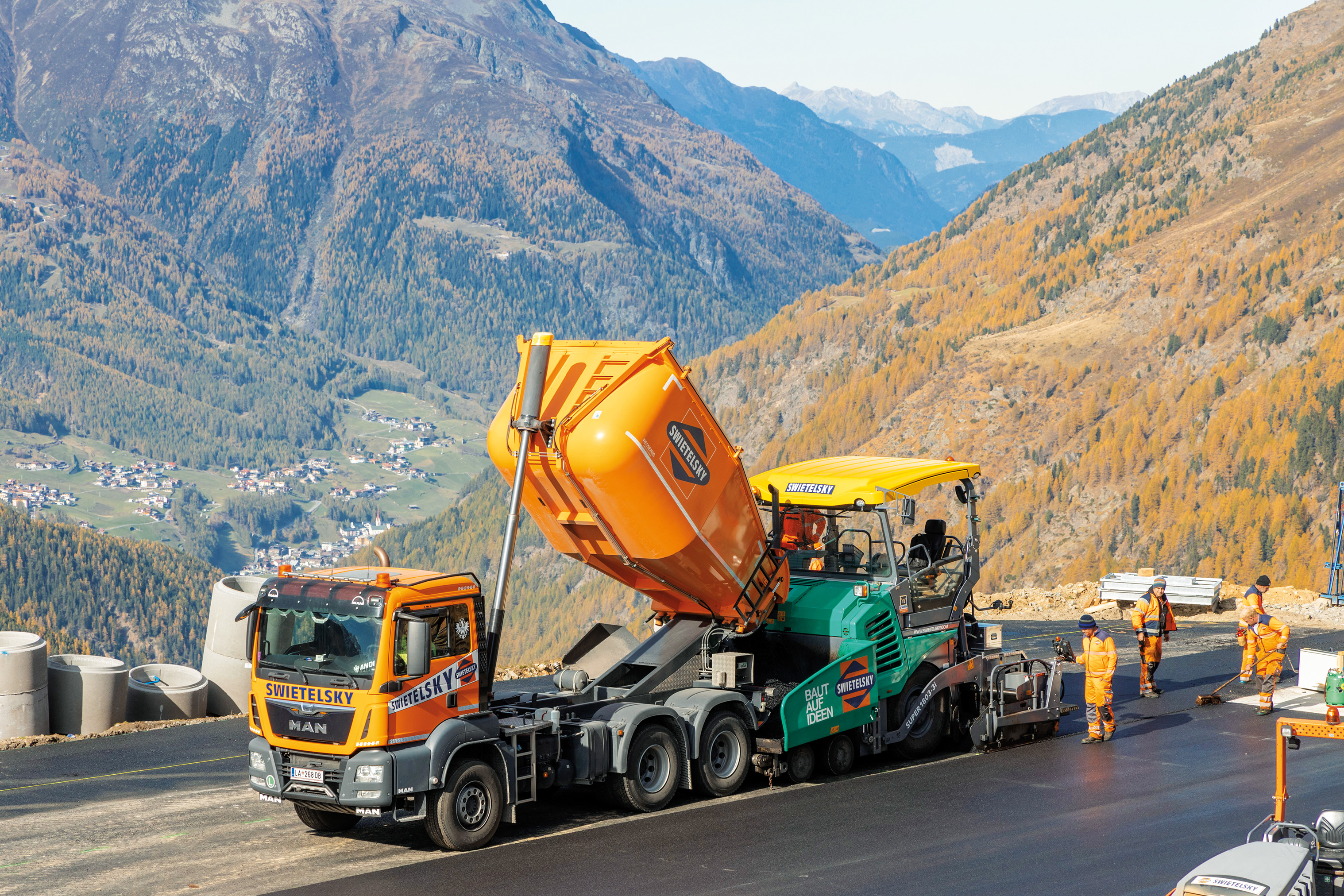 Flugplatz, Heliport Hochgurgl - Út- és hídépítés