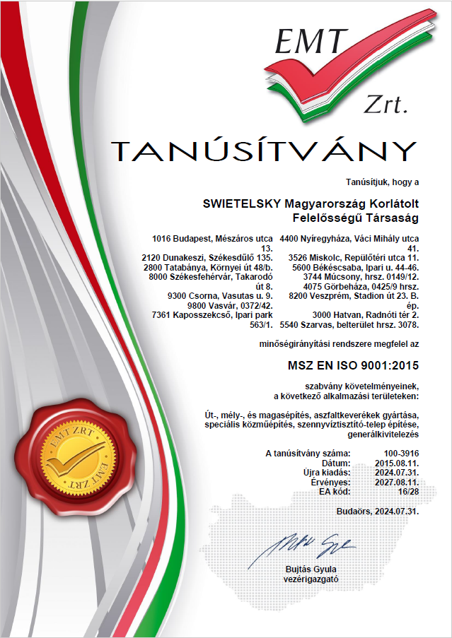 ISO 9001 EMT
