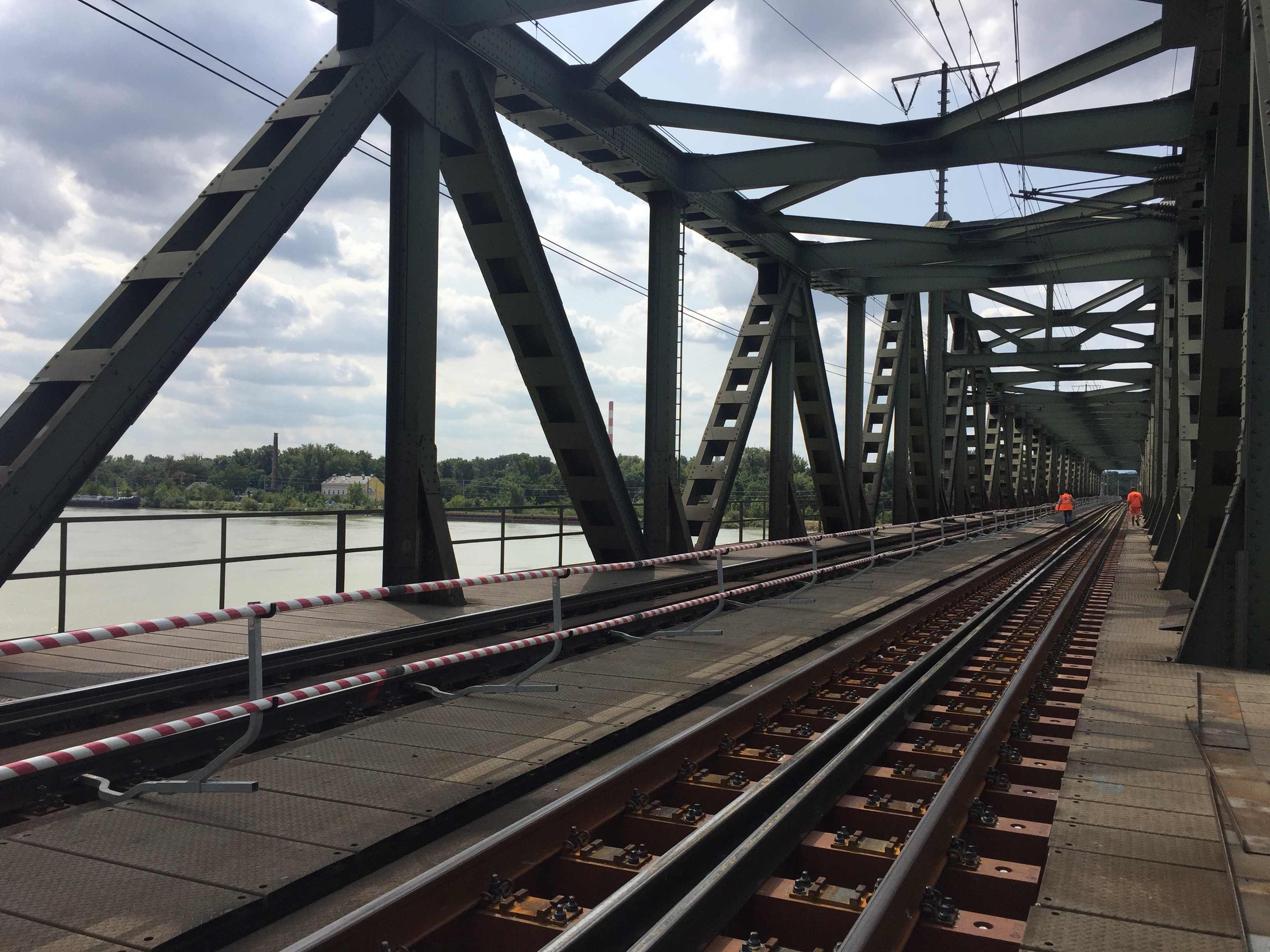 Brückenholztausch FFU Ostbahnbrücken - Vasútépítés