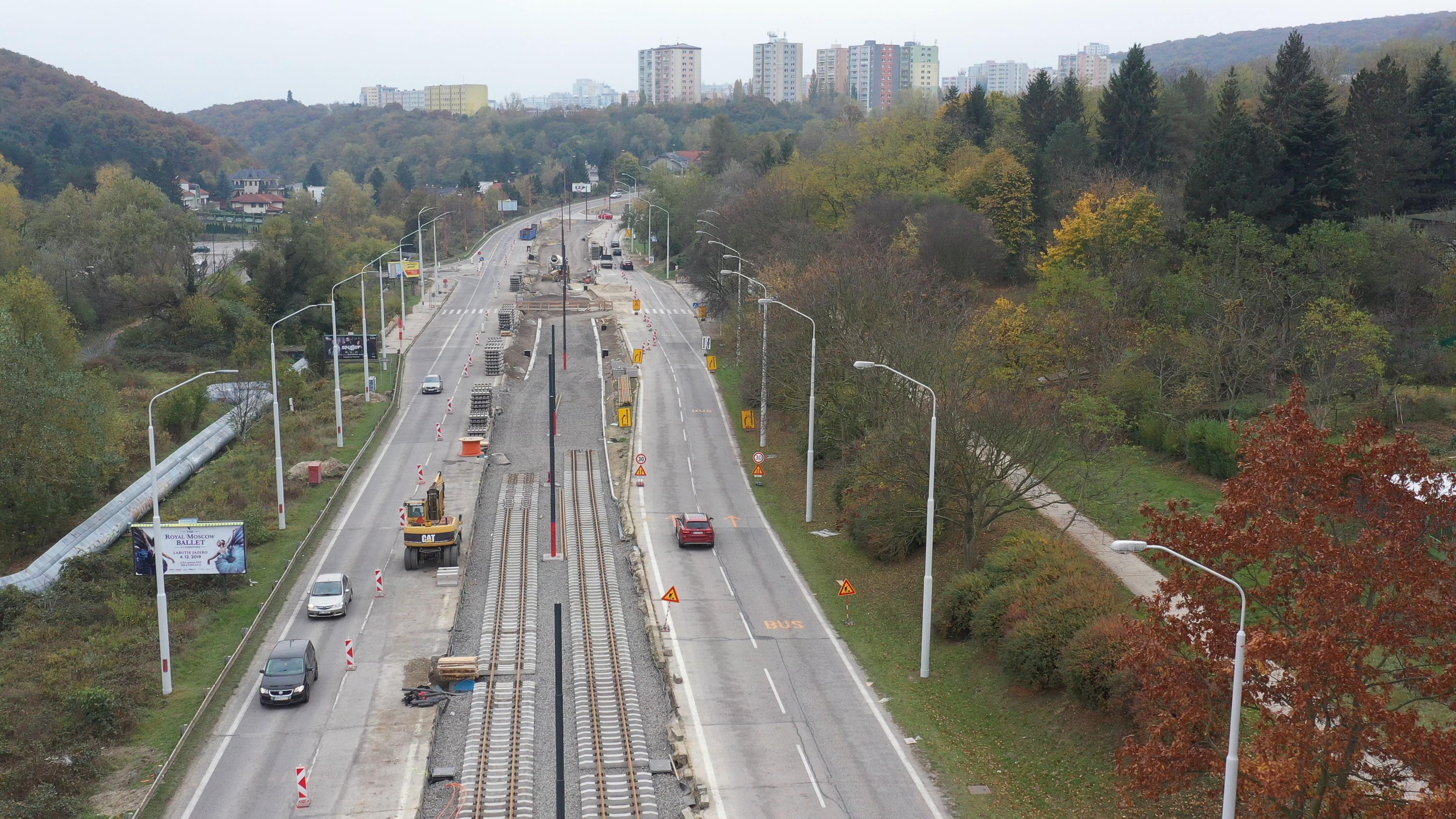 Modernizácia električkových tratí - Dúbravsko - Karloveská radiála - Vasútépítés