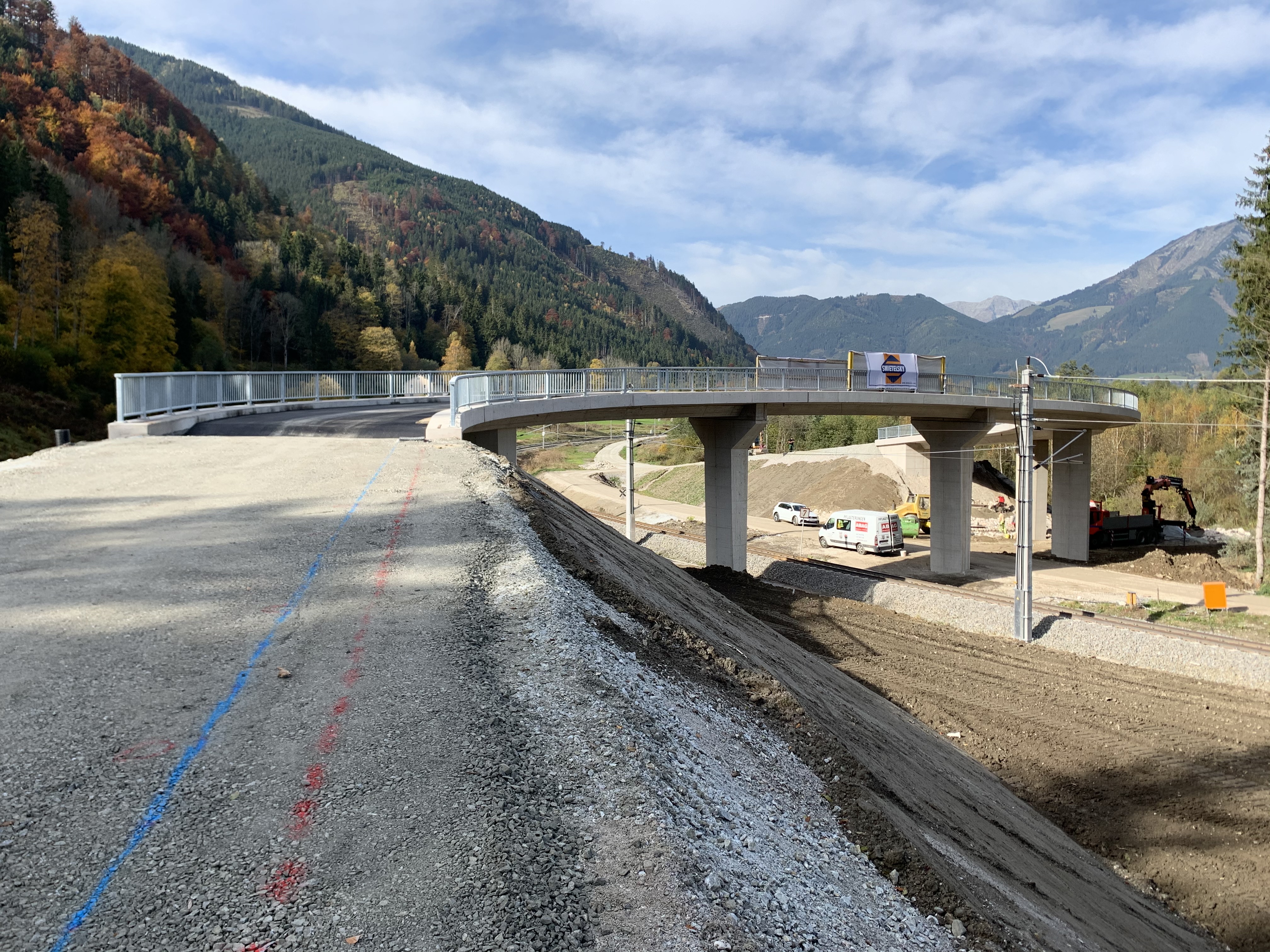 Überfahrtsbrücke Frauenberg - Út- és hídépítés