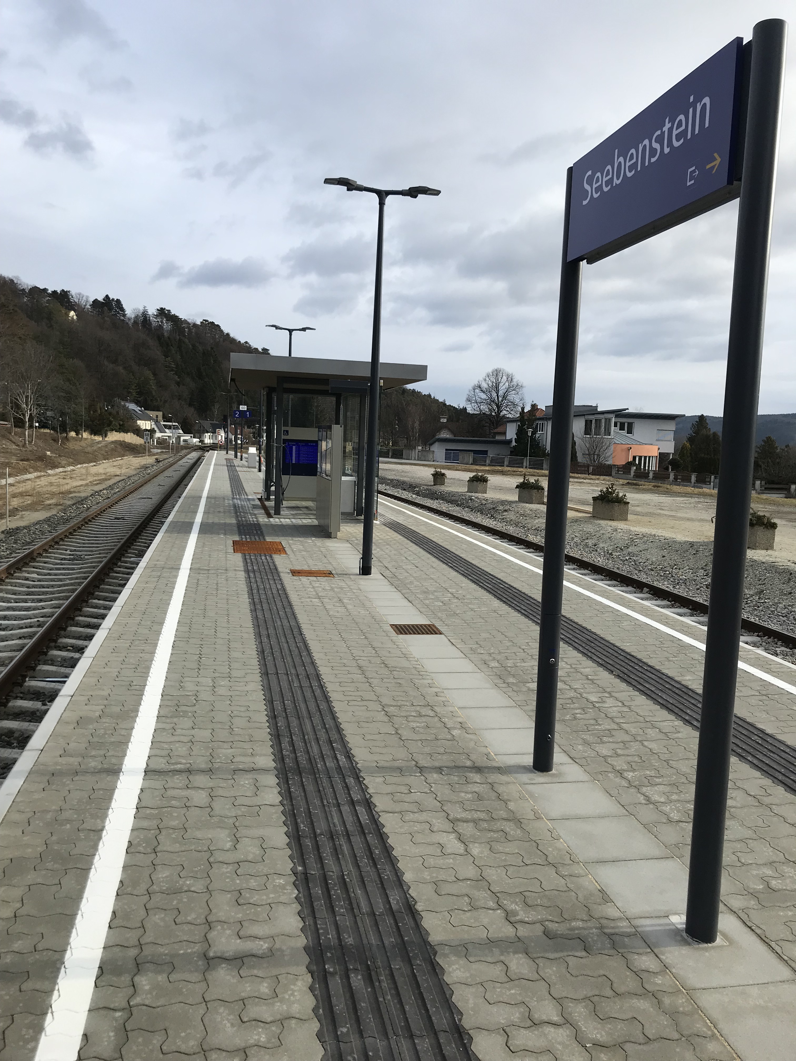 Umbau Bahnhof Seebenstein - Mélyépítés