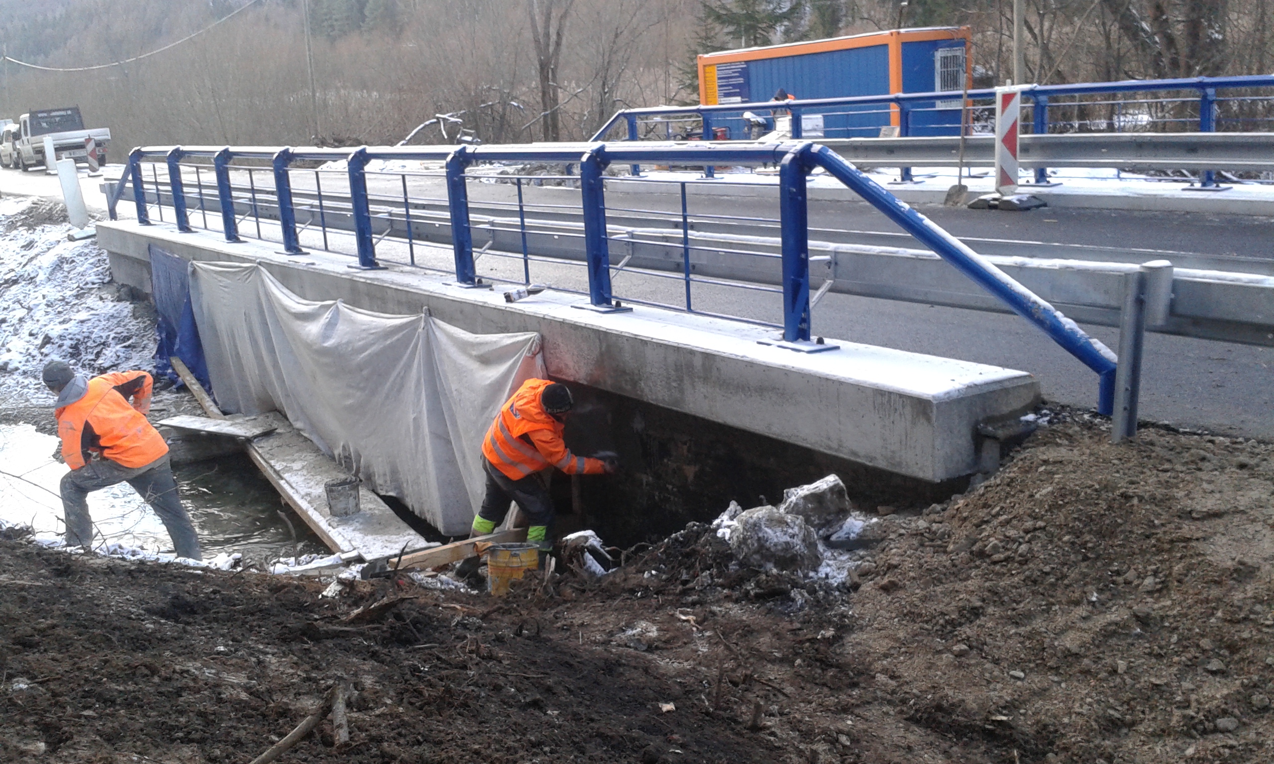 Rekonštrukcia mostného objektu č. 51819-008 v extraviláne obce Kláštor pod Znievom - Út- és hídépítés