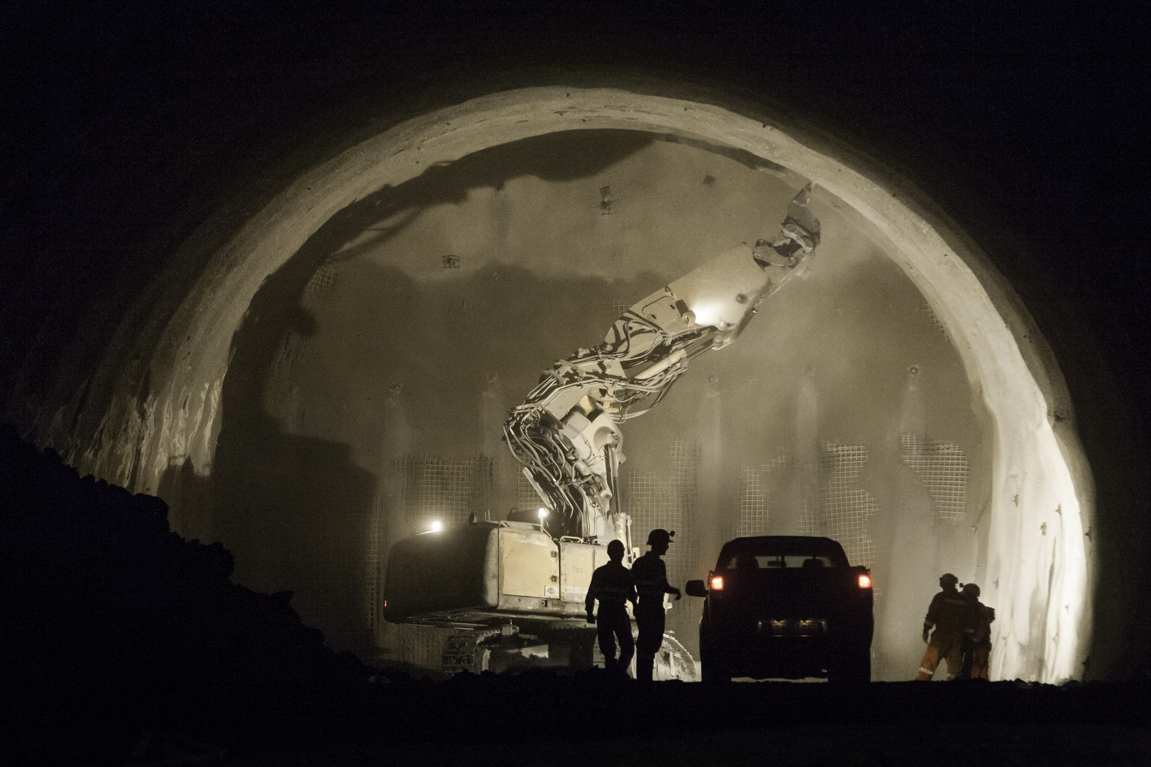 Brenner Basistunnel - Erkundungstunnel Wolf 2 - Alagútépítés