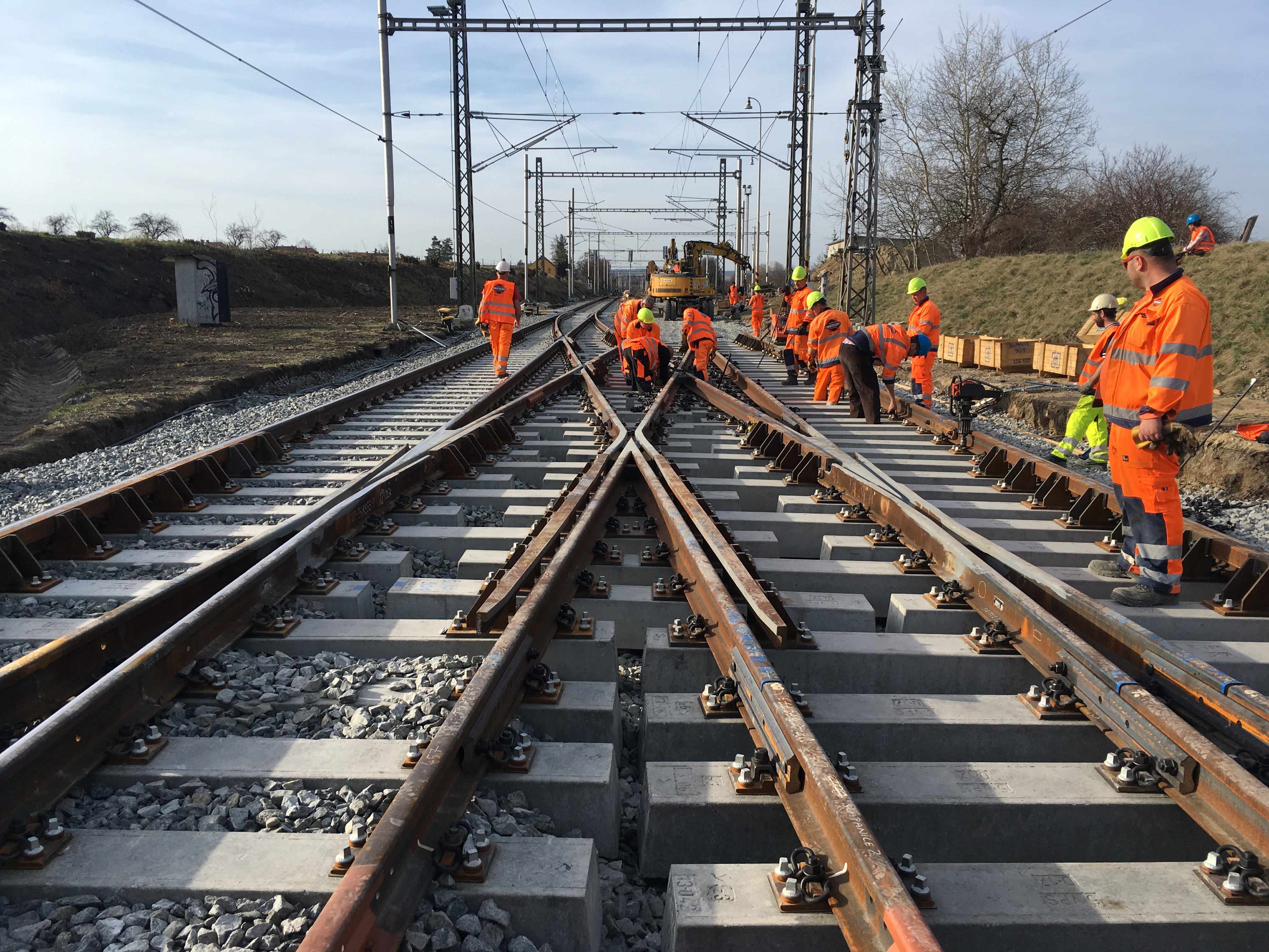 Zvýšení traťové rychlosti v úseku Brno-Slatina – Blažovice  - Vasútépítés