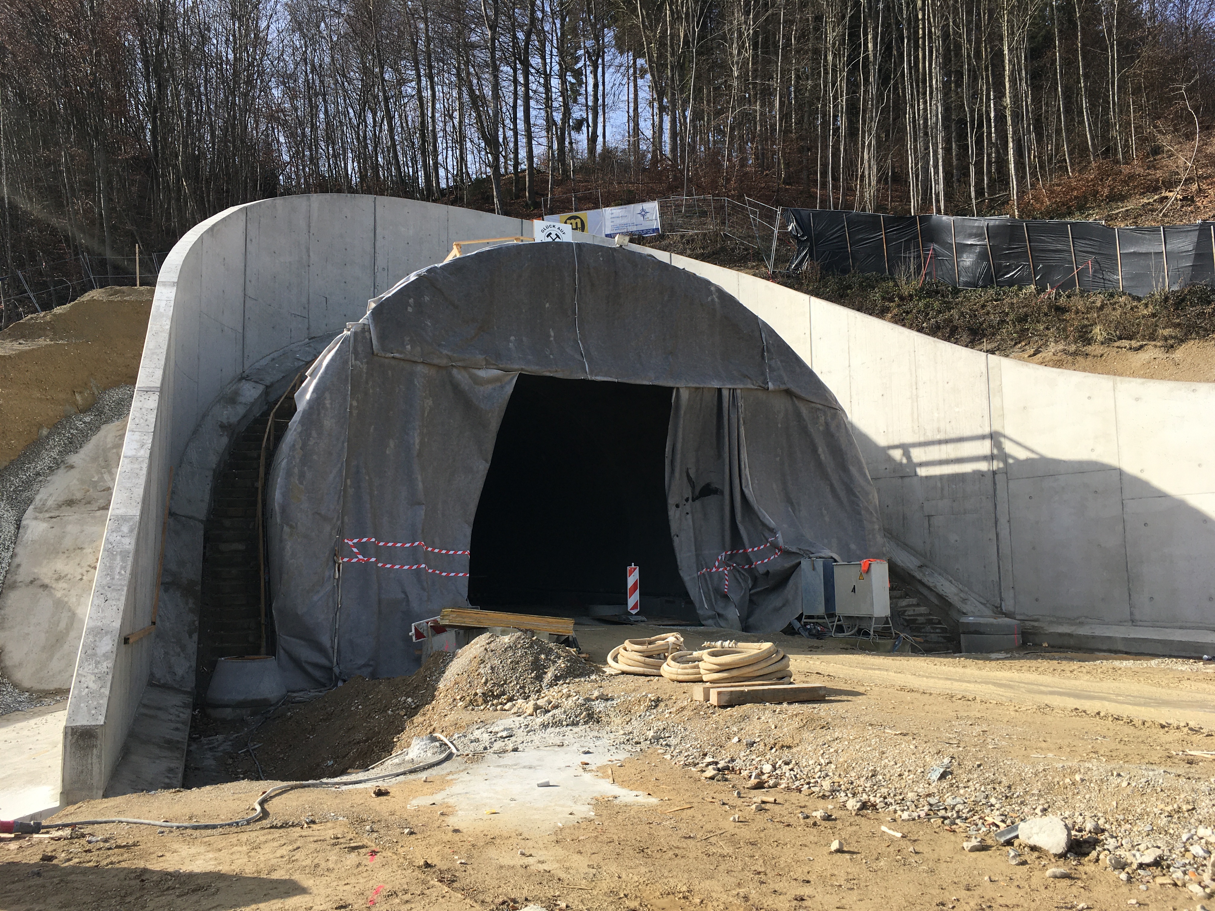 Aubergtunnel, Altenmarkt - Magasépítés