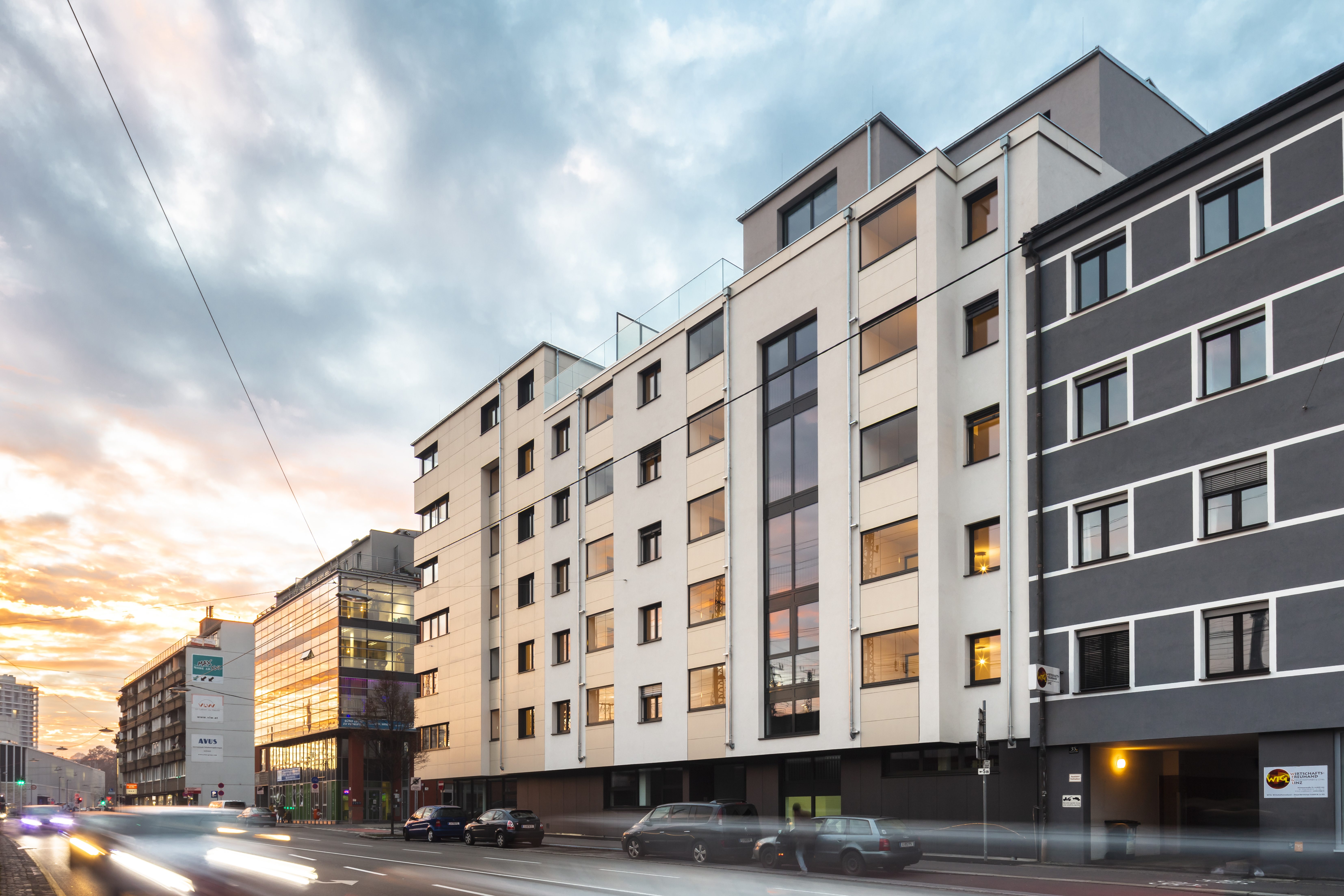 Neubau Wohnanlage Schubertstraße 47 - 49, 4020 Linz - Magasépítés