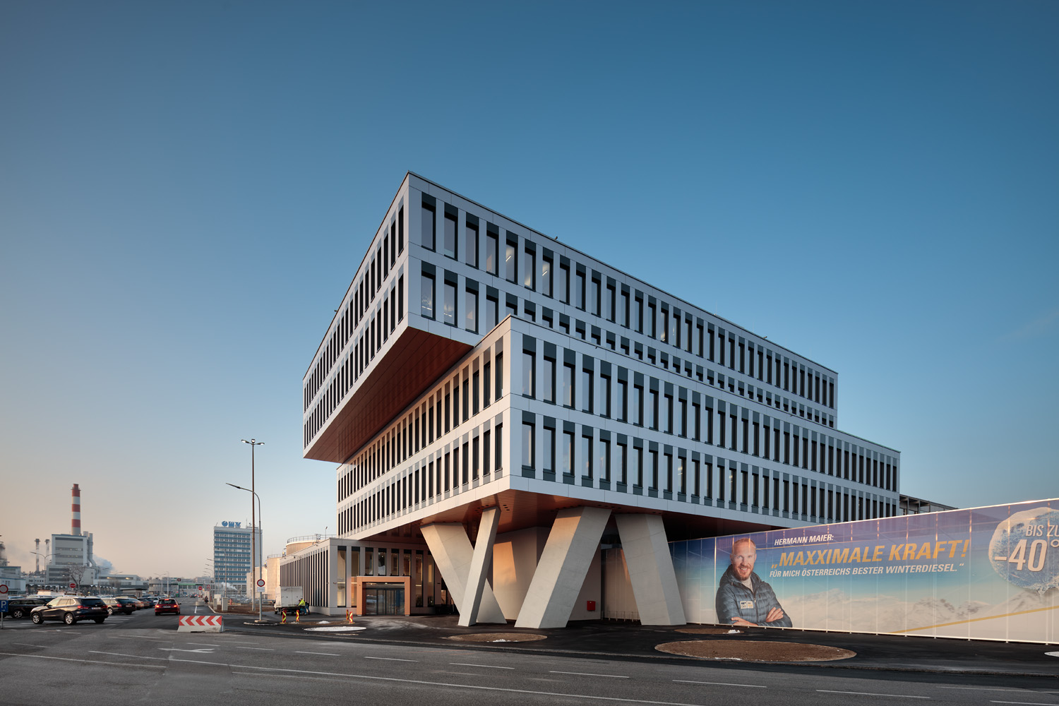 Büro OMV Schwechat - Magasépítés