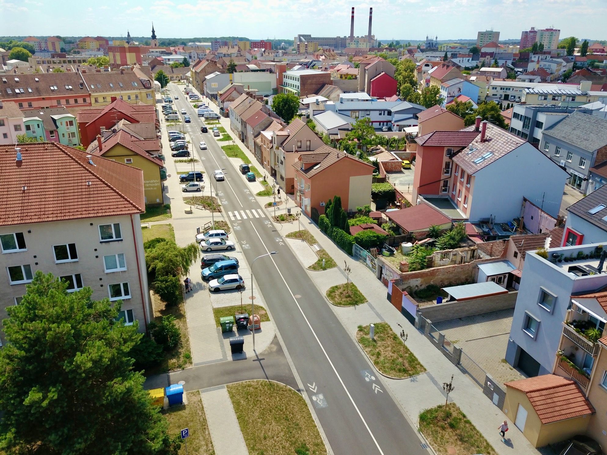 Hodonín – stavební úpravy ul. Měšťanská - Út- és hídépítés