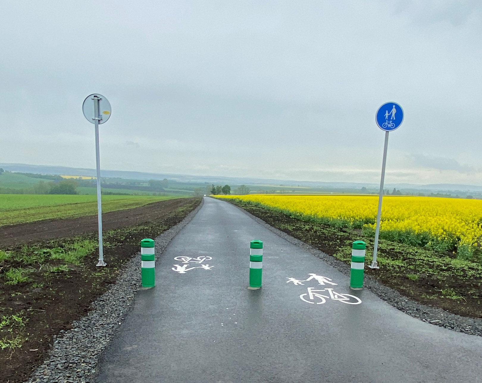 Klenovice na Hané – výstavba cyklostezky - Út- és hídépítés