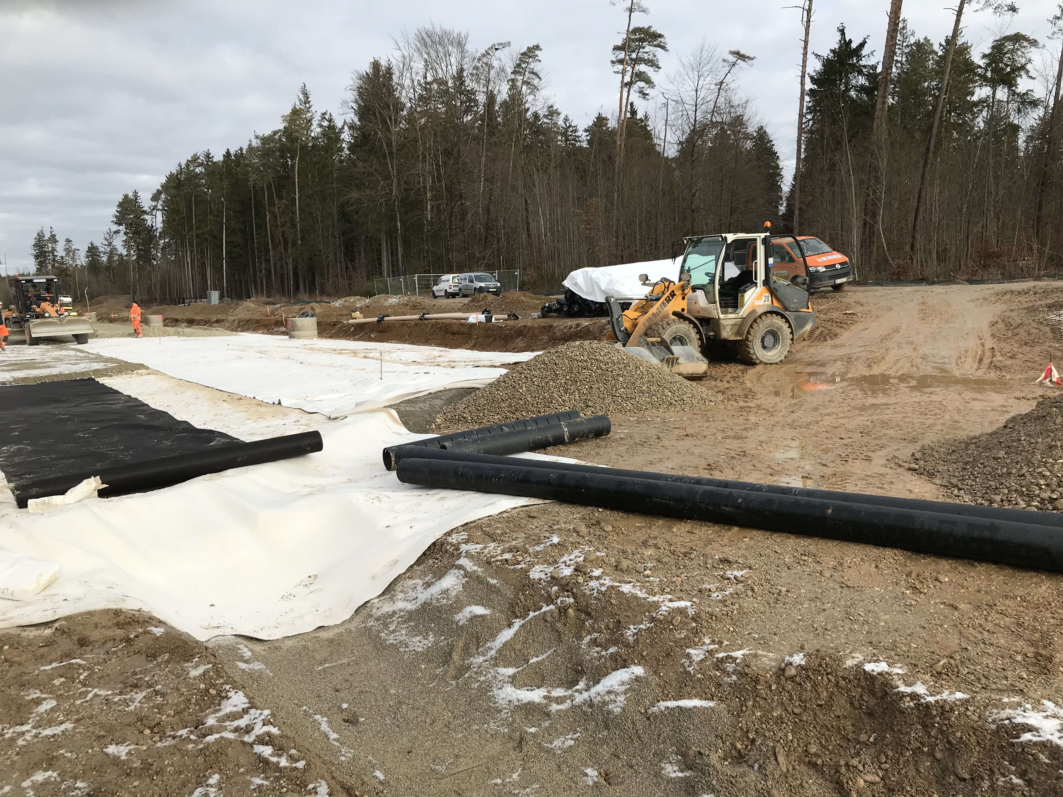 Erweiterung Zentraltorparkplatz - InfraServ Gendorf - Mélyépítés