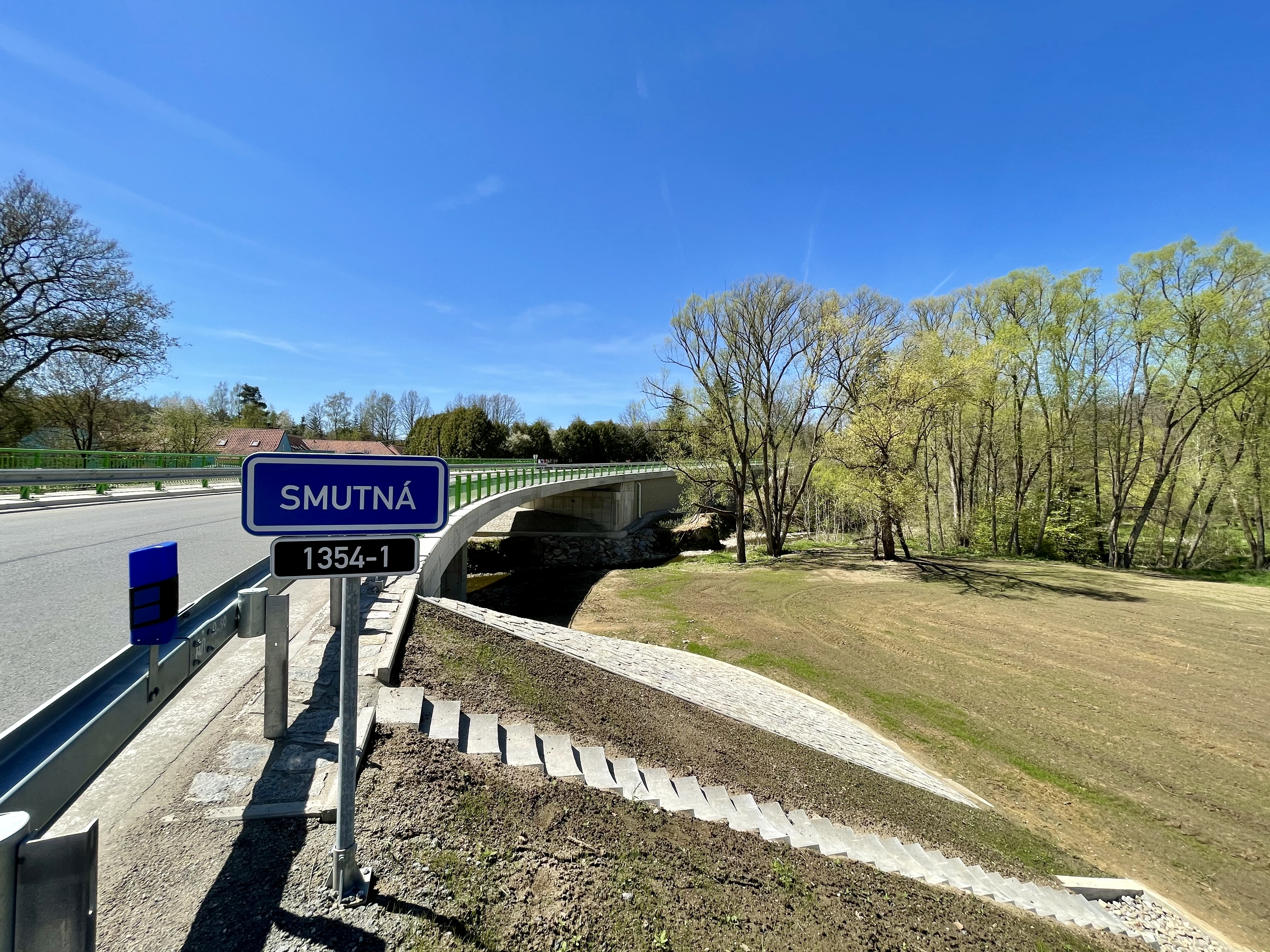 Silnice III/1354 – most přes říčku Smutná na úseku Bechyně–Radětice  - Út- és hídépítés