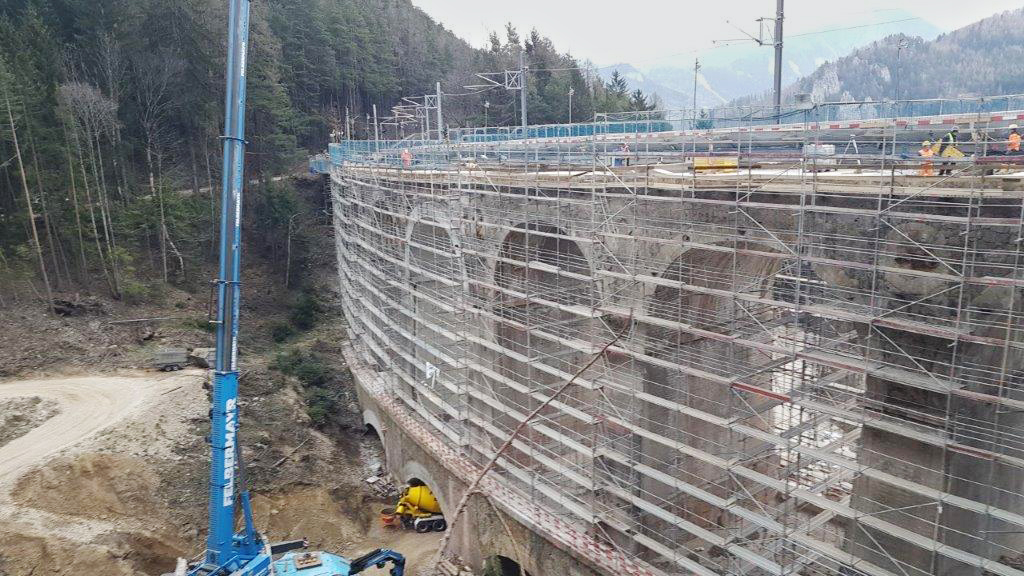 Brückenbau, Gamperl-Viadukt, Semmering - Út- és hídépítés