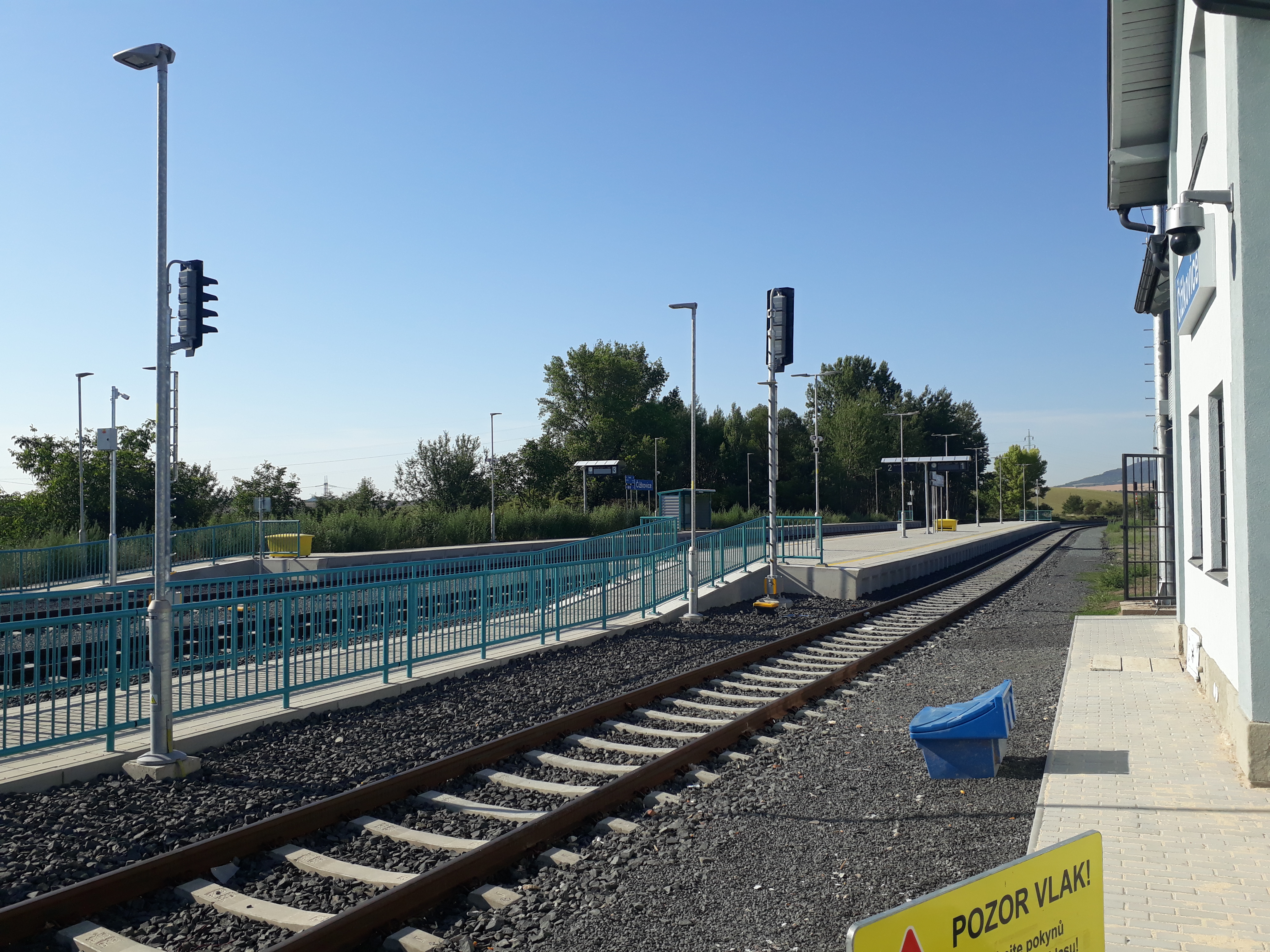 Revitalizace tratě Louny - Lovosice; ŽST Čížkovice, venkovní osvětlení - Vasútépítés