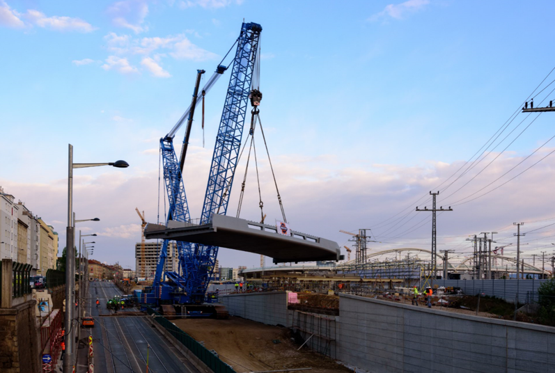 Brücke Wien Gudrunstraße - Út- és hídépítés