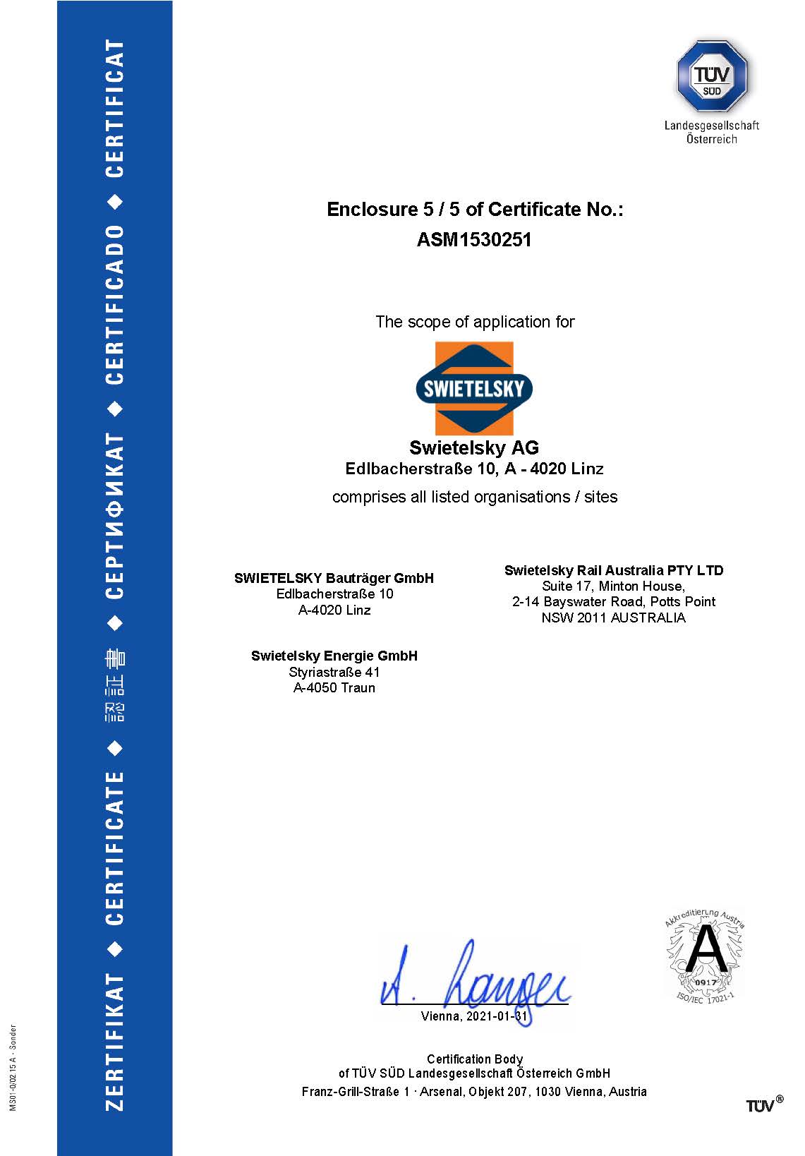 Zertifikat-A4 45001 Haupt+Anlagen Swietelsky_e_Seite_6